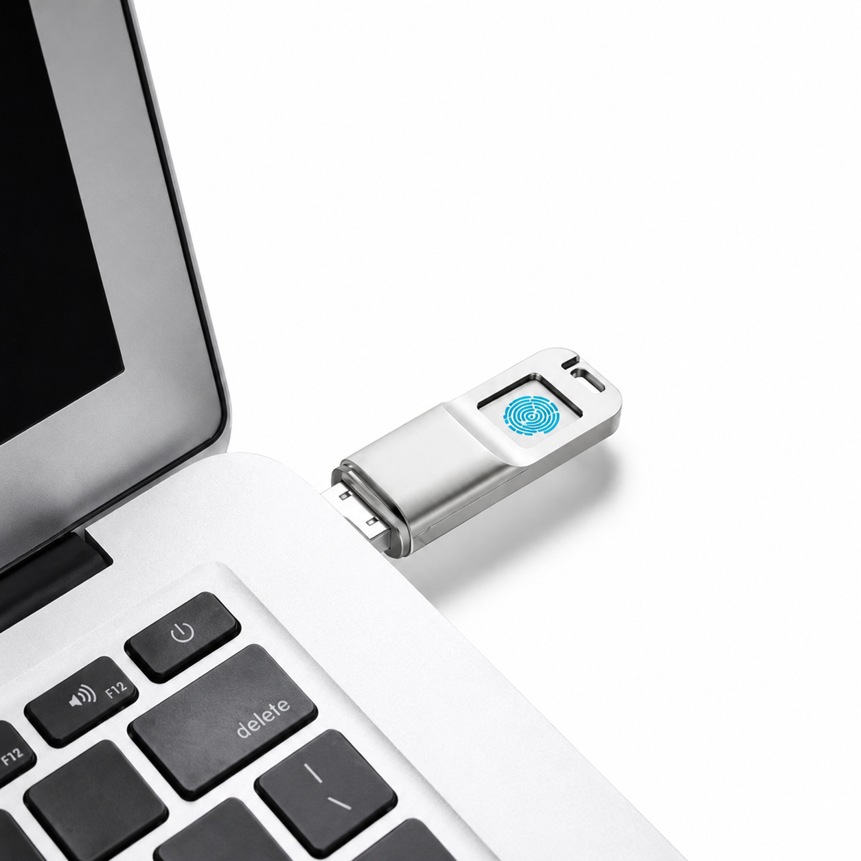 Флешка з відбитком пальця 64 ГБ USB 3.0 — металева захищена флешка