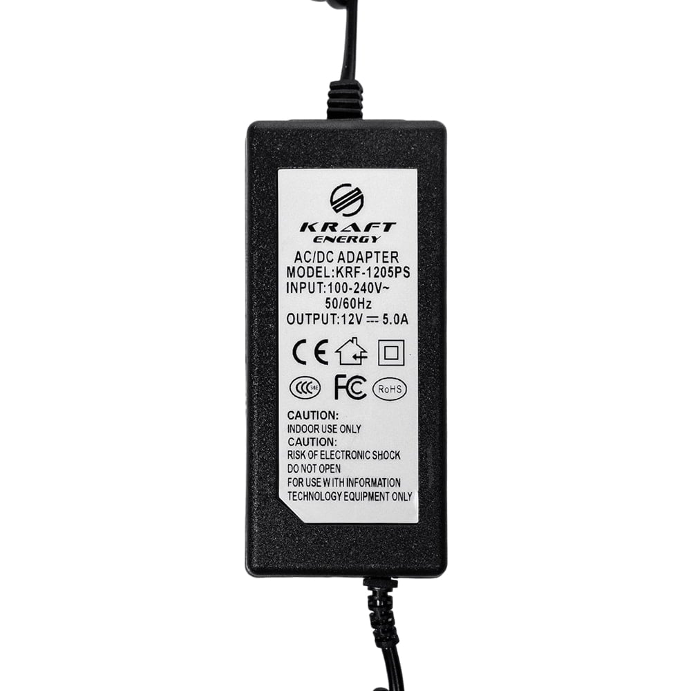 Блок живлення KRF-1205PS Kraft 12V/5A