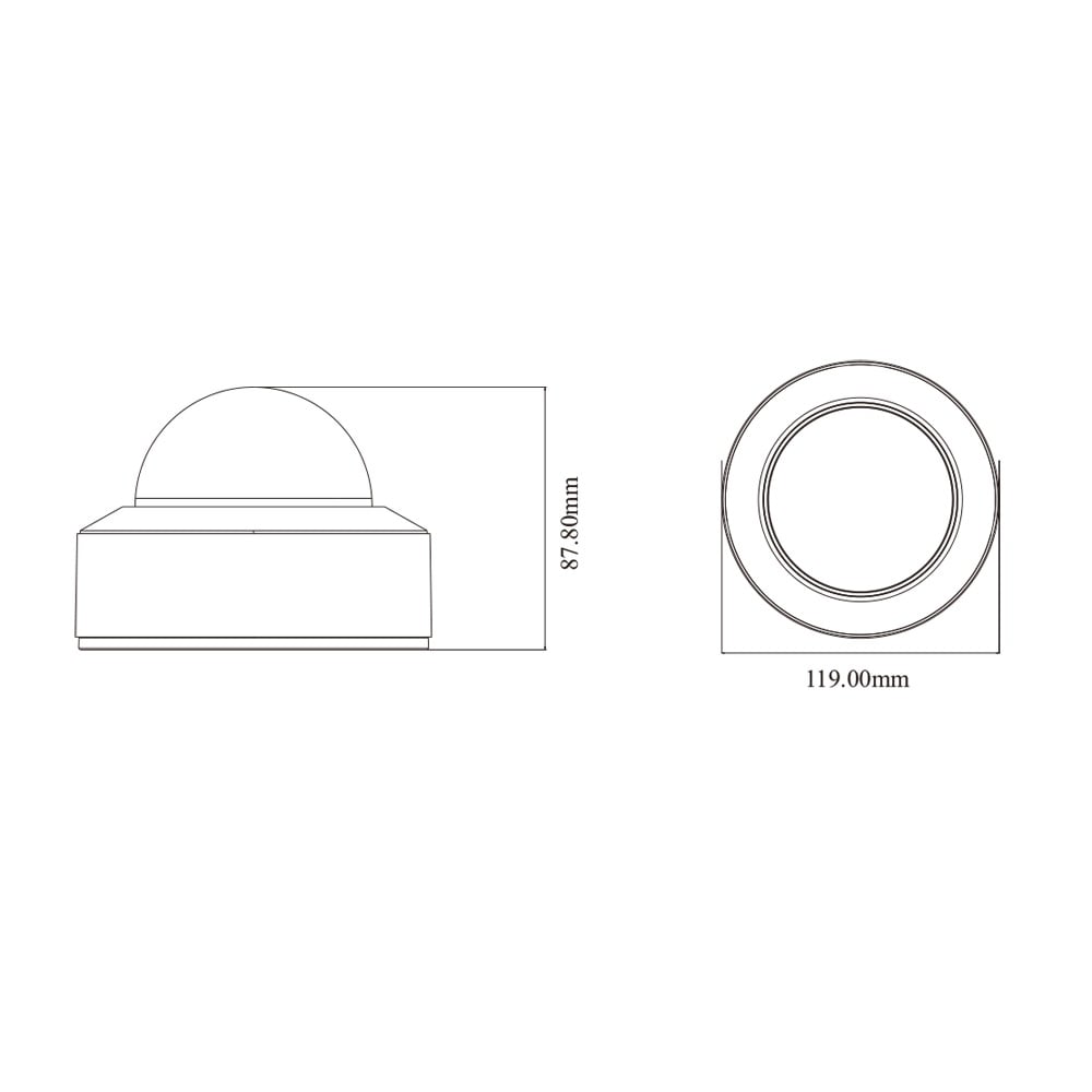 IP-відеокамера 5Mp TVT TD-9551E3B-A (D/PE/AR2) f=2.8mm з мікрофоном