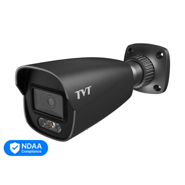 IP-відеокамера 4Mp TVT TD-9442S4-C(D/PE/AW3) Black f=2.8mm, ІЧ+LED-підсвічування, з мікрофоном