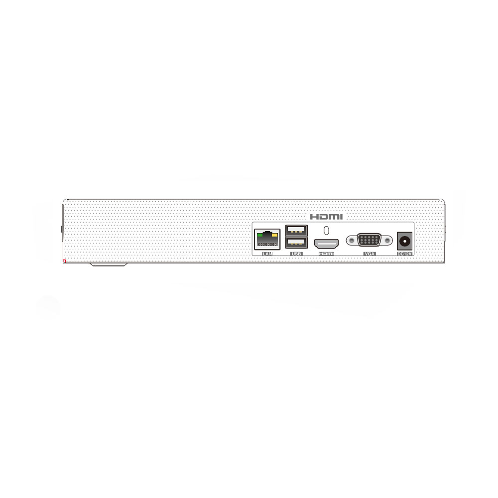 IP-відеореєстратор 4-канальний 8Mp TVT TD-3004H1-B1-B