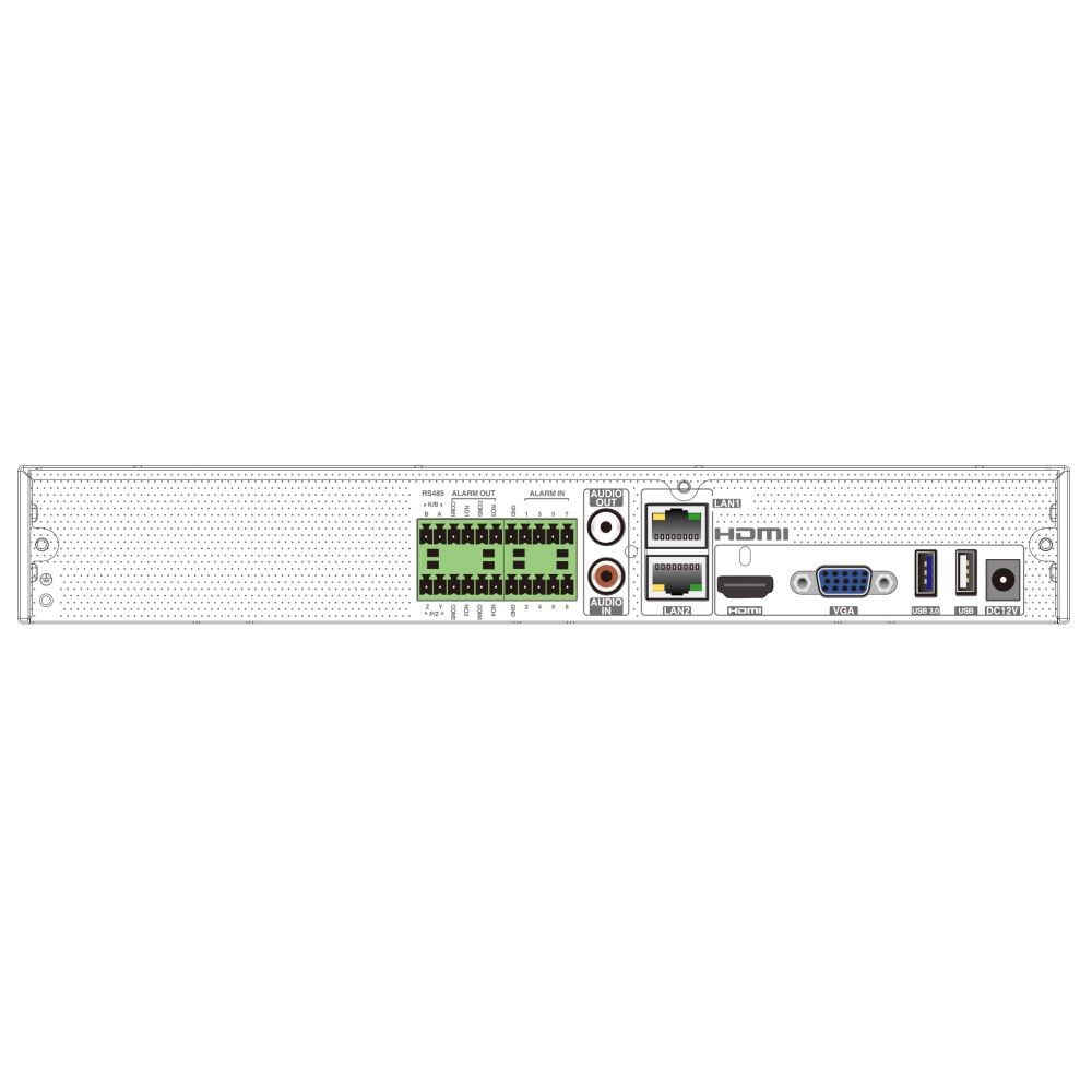 IP-відеореєстратор 8-канальний 16Mp TVT TD-3308H1-B2-B (160-160)