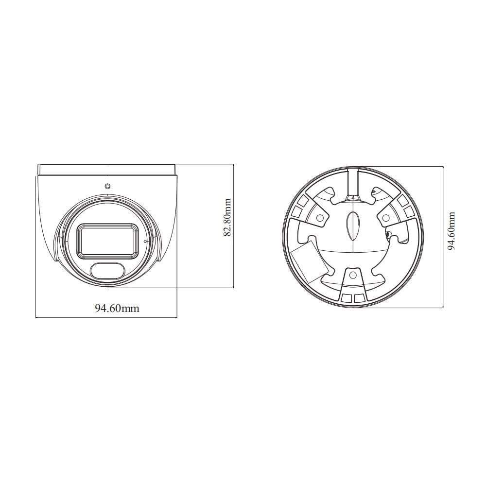IP-відеокамера 4Mp TVT TD-9544S4L-A(D/PE/AW2) White f=2.8mm, ІЧ+LED-підсвічування, з мікрофоном