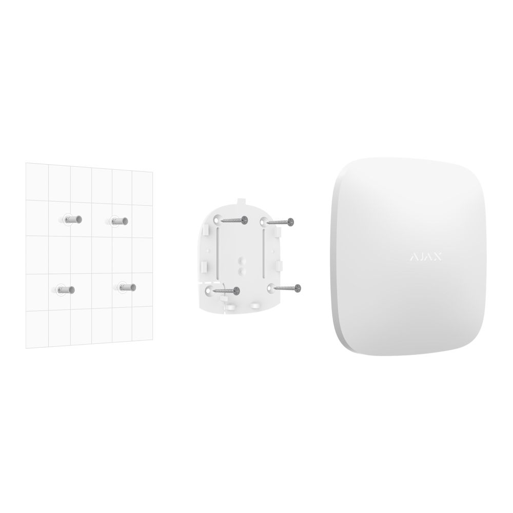 Інтелектуальна централь Ajax Hub біла з 2G, Ethernet