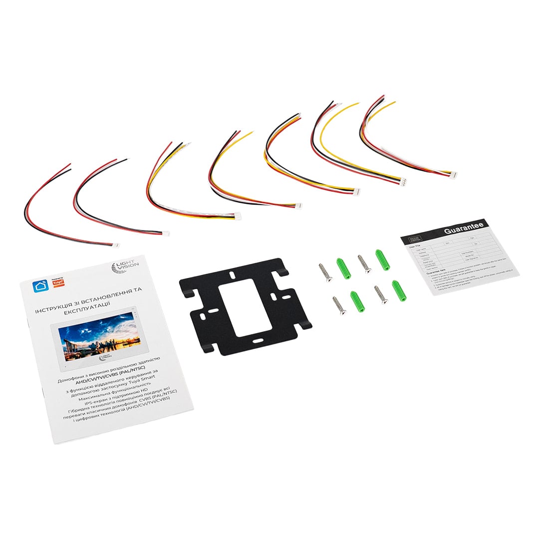 Відеодомофон 7" Light Vision AMSTERDAM FHD Black