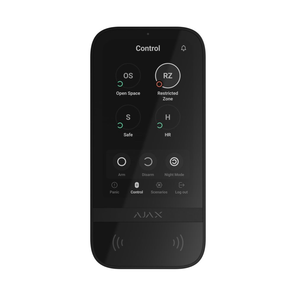 Клавіатура Ajax KeyPad TouchScreen чорна