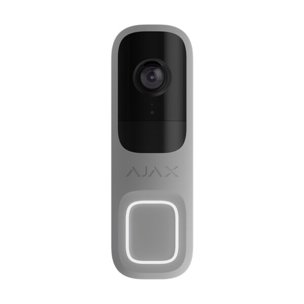Відеодзвінок з WiFi 4Mp Ajax DoorBell Gray із вбудованим штучним інтелектом та ІЧ датчиком руху