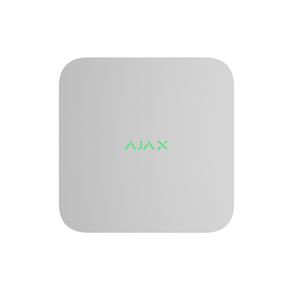 IP-відеореєстратор 8-канальний 8Mp Ajax NVR DC (8ch) White