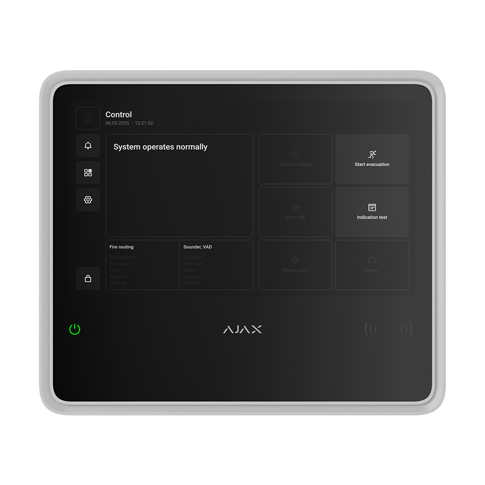 Аксесуар для підведення живлення до ППКП Ajax GlandBox White