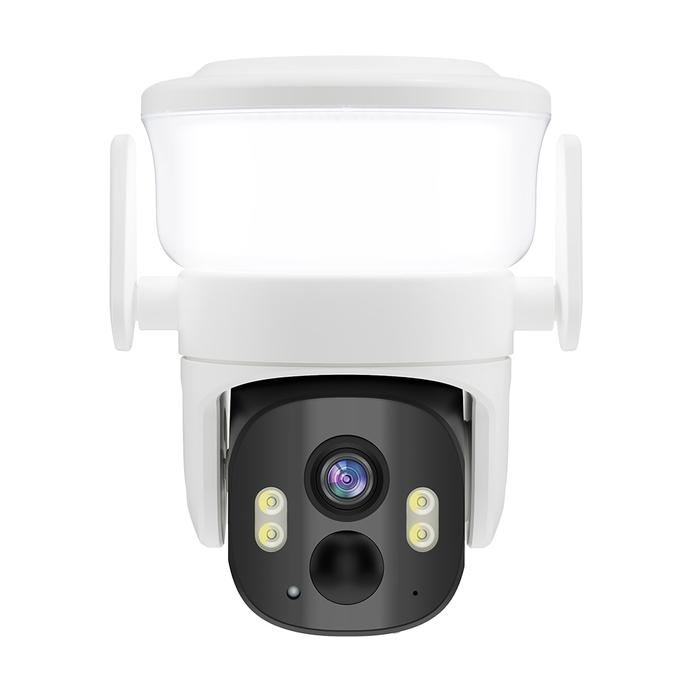 IP PTZ-відеокамера автономна з WiFi, прожектором та сонячною панеллю 3Mp Light Vision VLC-6103WLS White (Lamp+Solar) (CareCam Pro) f=3.6mm, на акумуляторних батареях