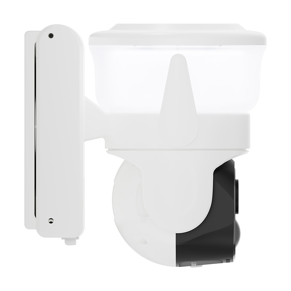 IP PTZ-відеокамера автономна з WiFi, прожектором та сонячною панеллю 3Mp Light Vision VLC-6103WLS White (Lamp+Solar) (CareCam Pro) f=3.6mm, на акумуляторних батареях