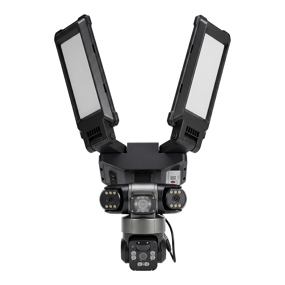 IP PTZ-відеокамера автономна з WiFi, прожектором та сонячною панеллю 3Mp+3Mp+3Mp Light Vision VLC-1223WIL/3C (Lamp+Solar) f=4mm, на акумуляторних батареях