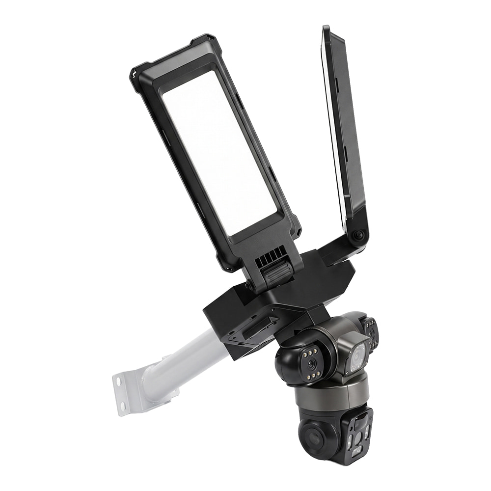 IP PTZ-відеокамера автономна з WiFi, прожектором та сонячною панеллю 3Mp+3Mp+3Mp Light Vision VLC-1223WIL/3C (Lamp+Solar) f=4mm, на акумуляторних батареях