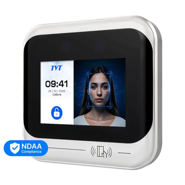 Біометричний термінал контролю доступу з WiFi 2Mp TVT TD-E2123-IC/PE/TP/WF з розпізнаванням облич і зчитувачем Mifare