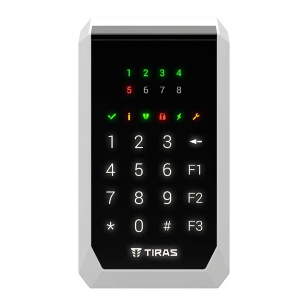 Клавіатура Tiras K-PAD8 Black на 8 індикаторів зон