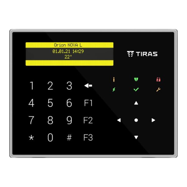 Клавіатура Tiras K-GLCD Black з OLED-дисплеєм