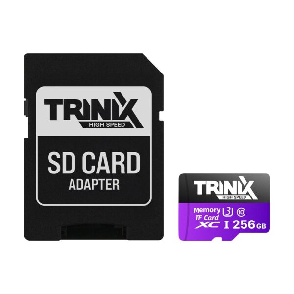 Карта пам’яті Trinix 256GB miсroSDXC з SD-адаптером U3 V30 A1