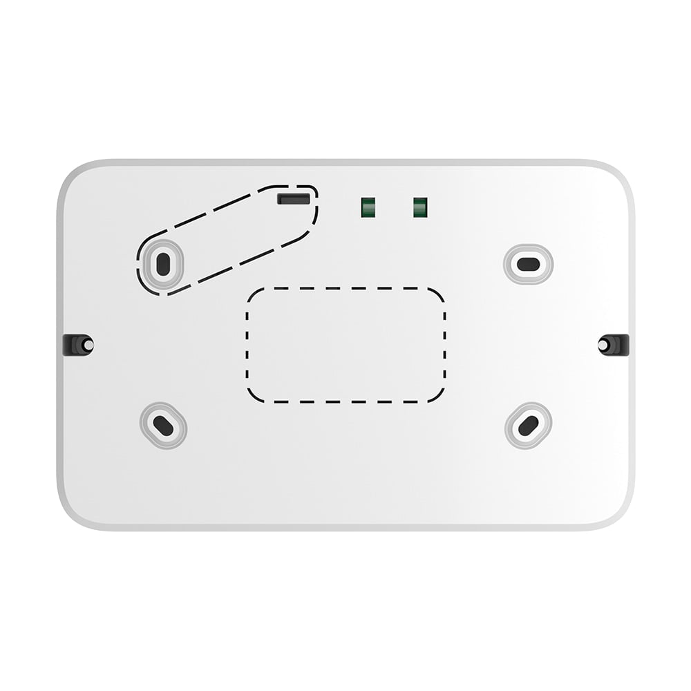 Бездротовий адресний модуль подвійного вводу/виводу Ajax EN54 I/O Module (2X2) White для пожежної сигналізації