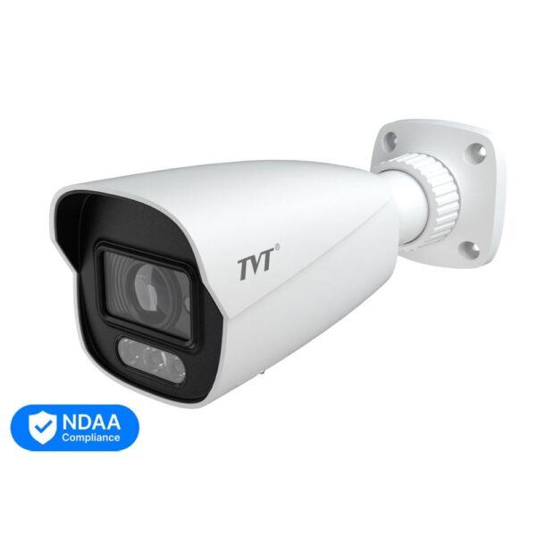 IP-відеокамера 4Mp TVT TD-9442C4-A(PE/AW3) White Full Color f=2.8mm, ІЧ+LED-підсвічування, з мікрофоном