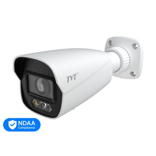IP-відеокамера 4Mp TVT TD-9442C4-A-PA(PE/AW3) White f=2.8mm, ІЧ+LED-підсвічування, з мікрофоном
