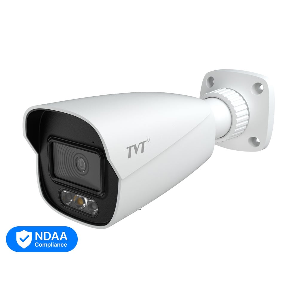 IP-відеокамера 6Mp TVT TD-9462E4B-A(D/PE/AW3) White f=2.8mm, ІЧ+LED-підсвічування, з 2 мікрофонами