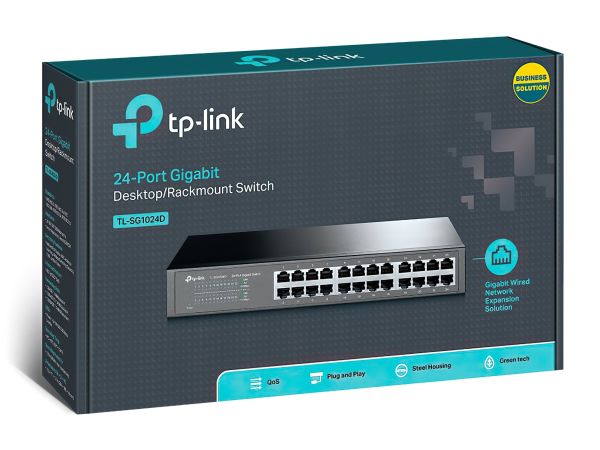 Світч TP-Link TL-SG1024D Black 24 портів