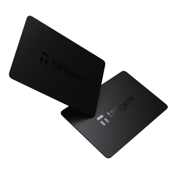 Апаратний криптогаманець Tangem Wallet 2.0 Black, 2 картки, фото 1
