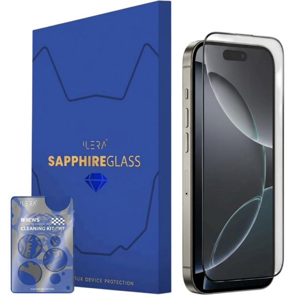 Захисне скло Apple iPhone 18 Pro Max iLera Sapphire Ultra Glass 2.0 (iLSPDL18PRMX)