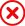 cross vector icon, false or wrong icon vector illustration